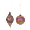 Ornament (Set of 6) 4.75"H, 7"H Glass