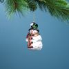 Snowman Ornament (Set of 6) 5.25"H Glass