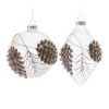 Ornament (Set of 6) 4.75"H, 5.75"H Glass