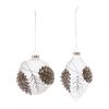 Ornament (Set of 6) 4.75"H, 5.75"H Glass