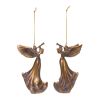 Angel w/Horn Ornament (Set of 6) 5"H Resin