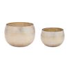 Planter (Set of 2) 6.5"D x 4.5"H, 6"D x 8.75"H Iron