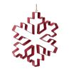 Snowflake Cookie Cutter Ornament (Set of 4) 10.5"H Metal