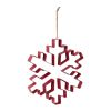 Snowflake Cookie Cutter Ornament (Set of 4) 10.5"H Metal