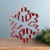 Snowflake Cookie Cutter Ornament (Set of 4) 10.5"H Metal