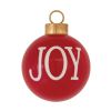 Noel and Joy Ball Ornament (Set of 6) 5"D Resin