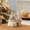 Santa w/Paint Brush (Set of 2) 6.5"H Resin