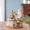 Santa w/Paint Brush (Set of 2) 6.5"H Resin