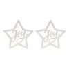 Joy Star (Set of 2) 15.75"H MDF
