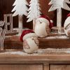 Bird w/Santa Hat (Set of 6) 4.25"H Terra Cotta