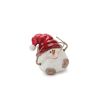 Snowman w/Santa Hat (Set of 3) 4"H, 6"H, 8.5"H Terra Cotta