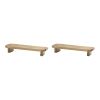 Tray (Set of 2) 16"L x 6.5"W x 2.75"H Wood
