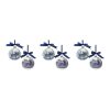 Deer and Moose Ball Ornament (Set of 6) 4"D Glass