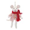 Mouse Ornament (Set of 6) 7"H Foam/Polyester