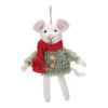 Mouse Ornament (Set of 6) 7"H Foam/Polyester