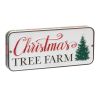 Christmas Sign (Set of 6) 8"L x 3.25"H MDF/Iron