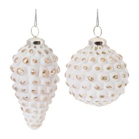 Ornament (Set of 6) 5.5"H, 7"H Glass