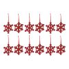 Snowflake Ornament (Set of 12) 7.75"H Wood