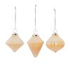 Ornament (Set of 6) 4.75"H, 5"H, 5.5"H Glass