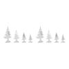 Tree (Set of 8) 8"H, 10"H, 12.25"H, 16.25"H Metal