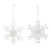 Snowflake Ornament (Set of 24) 5.25"H Acrylic