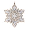 Snowflake Ornament (Set of 24) 7"H, 9"H Wood
