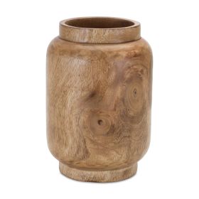 Vase 8"H Wood
