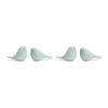 Bird (Set of 4) 3.5"H, 3.75"H Resin