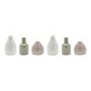 Vase (Set of 6) 3"H, 4.25"H, 5"H Ceramic
