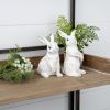 Bunny (Set of 2) 6"H, 7.5"H Resin