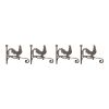 Chicken Hook (Set of 4) 9.75"L x 8.25"H Cast Iron