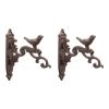 Bird Hook (Set of 2) 7.5"L x 8.5"H Cast Iron