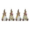 Gnome (Set of 4) 7"H Resin
