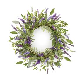 Lavender Wreath 20"D Plastic/Polyfoam