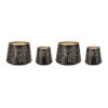 Candle Holder (Set of 4) 5"D x 4.75"H, 7.5"D x 6.25"H Metal