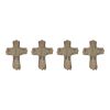Cross (Set of 4) 10.25"H Resin