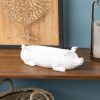 Pig Planter 13"L x 4"H Ceramic