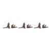 Royal Frog (Set of 6) 3.25"H, 4.75"H Resin