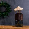 Container 11"H Glass/Wood