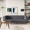 Addison Large Seaside Gray Fabric Sofa
