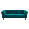 Addison Large Teal Velvet Sofa