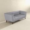 Addison Large Light Gray Fabric Sofa