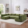 Aleny Green Velvet Modular Corner Sofa