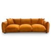 Arlo Burnt Orange Velvet Sofa
