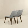 Blaken Light Grey Fabric Dining Chair (Set Of 2)