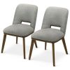 Blaken Light Grey Fabric Dining Chair (Set Of 2)