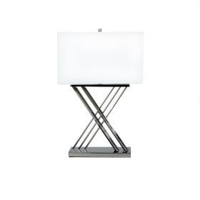 Chrome X Table Lamp