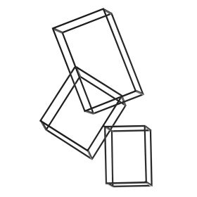 Cubic Metal Wall Sculpture
