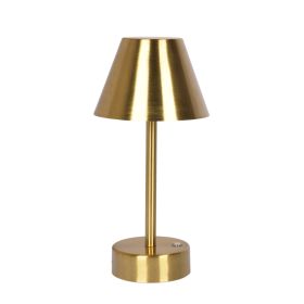 Elegance Rechargeable LED Table Lamp Plated Brass LED Touch Switch