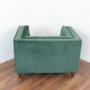 Evelyn Dark Green Velvet Lounge Chair